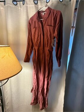 Nine West Rust Red Jumpsuit